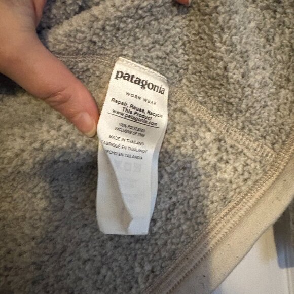 Patagonia Women's Better Sweater 1/4-Zip Fleece Birch White Grey - M - Picture 5 of 7